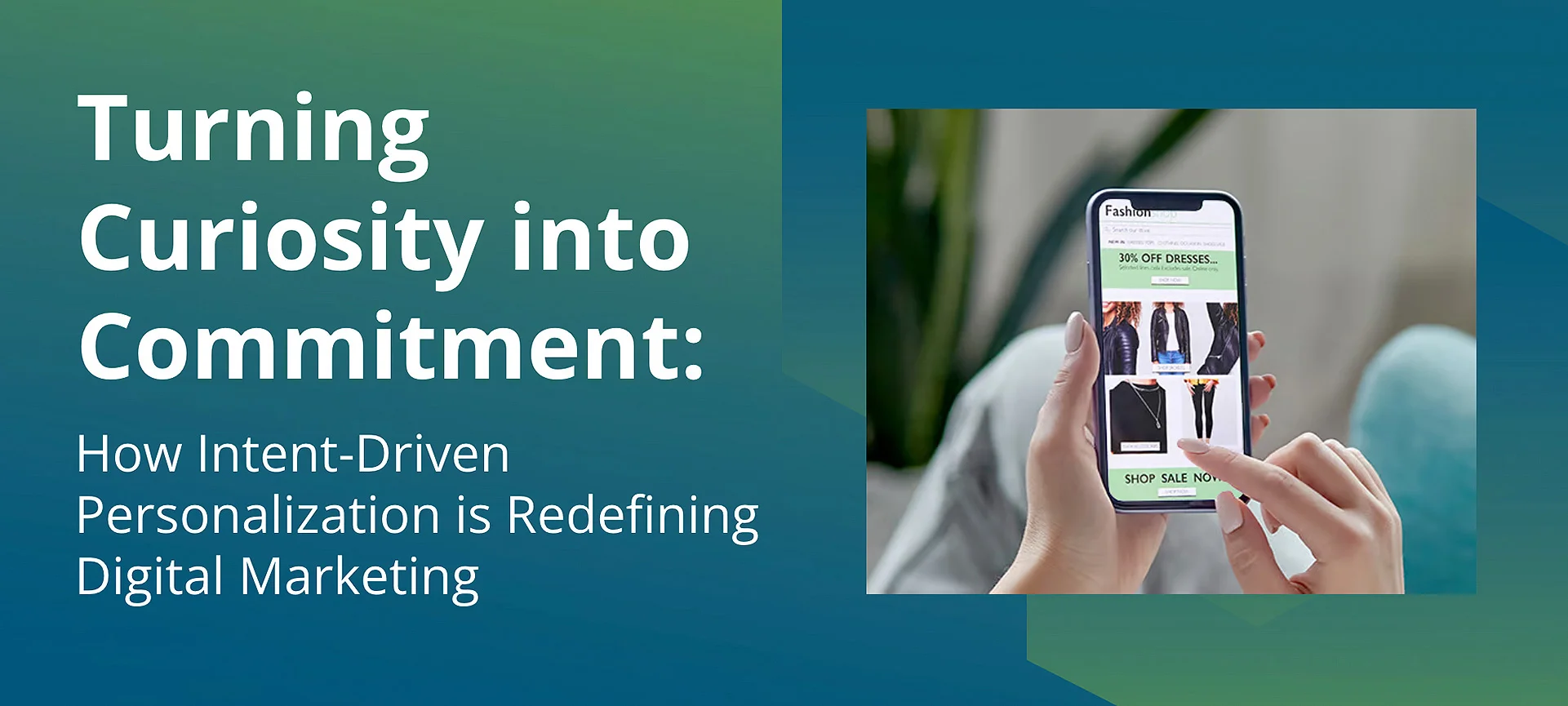 Intent-driven personalization in action - mobile commerce interface showing personalized offers
